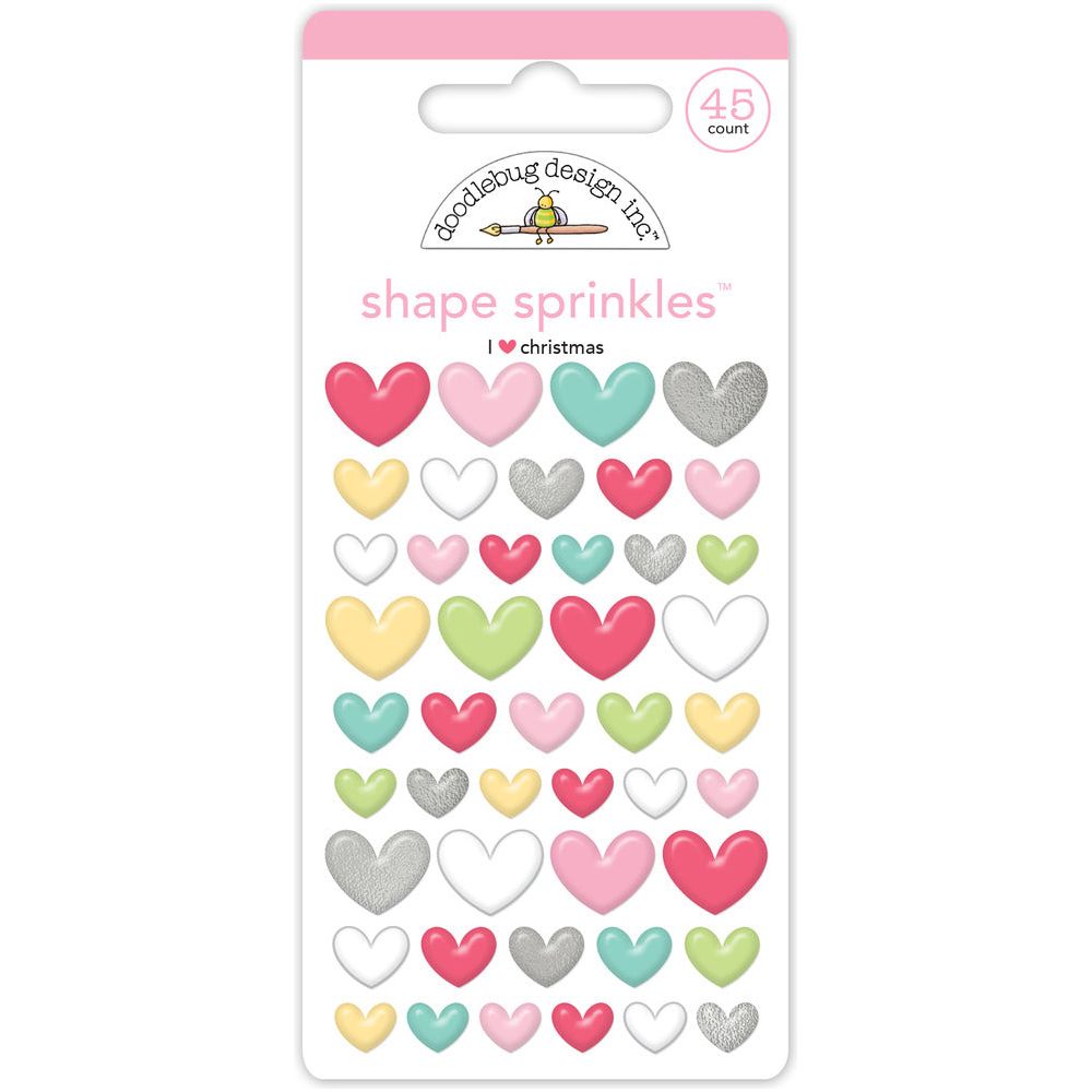 Doodlebug I Love Christmas Shape Sprinkles 8719