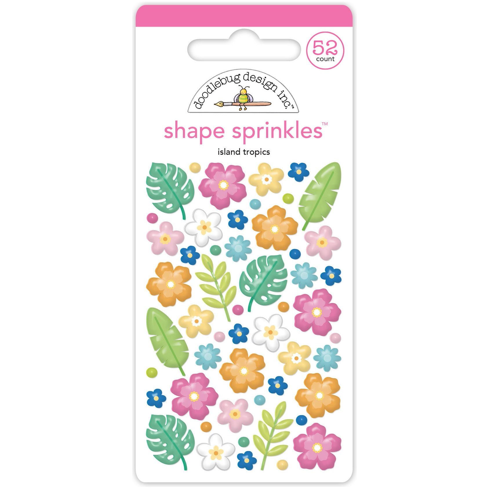 Doodlebug Island Tropics Shape Sprinkles 8892