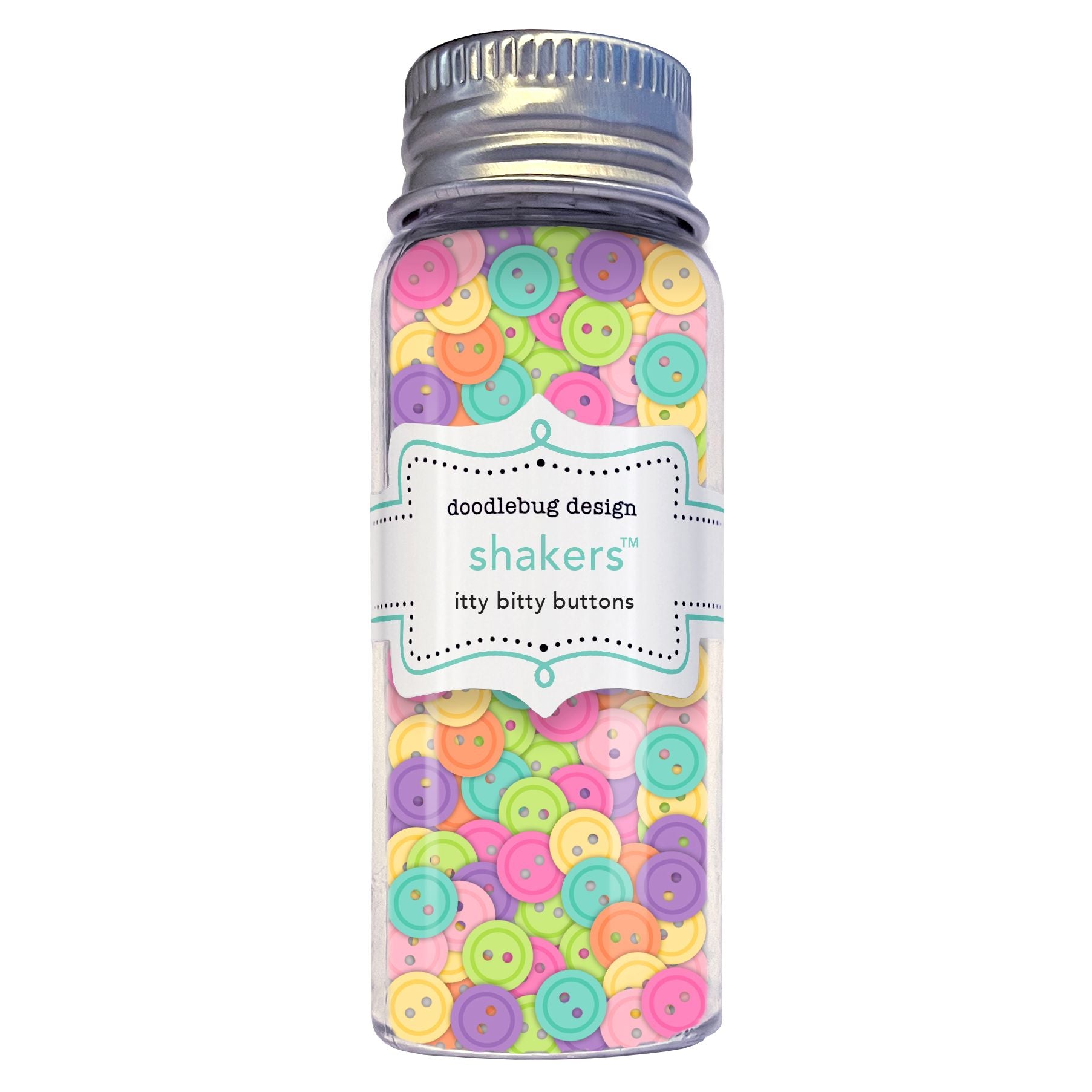 Doodlebug Itty Bitty Buttons Shakers 9075