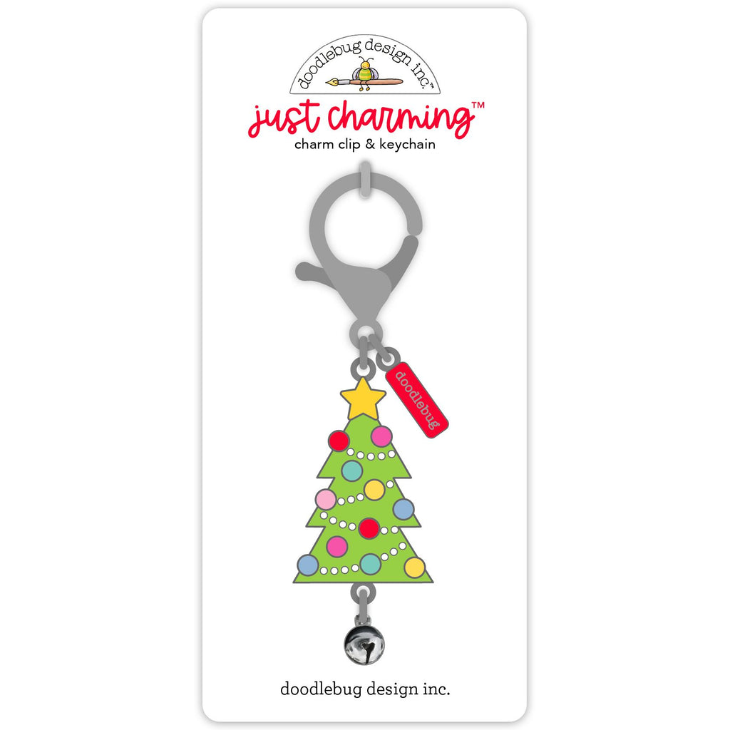 Doodlebug Jolly Jingle Just Charming Clip and Keychain 8969