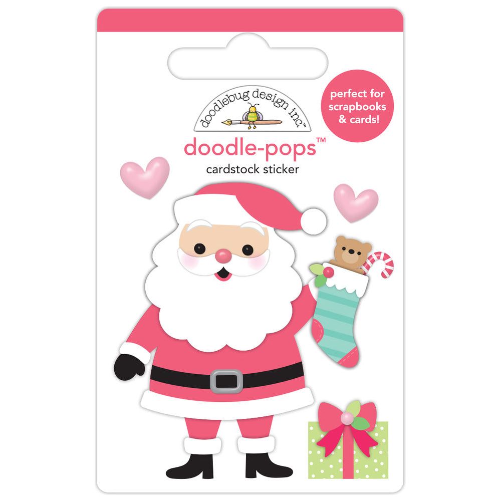Doodlebug Jolly St. Nick Doodle-Pops 3D Stickers 8727