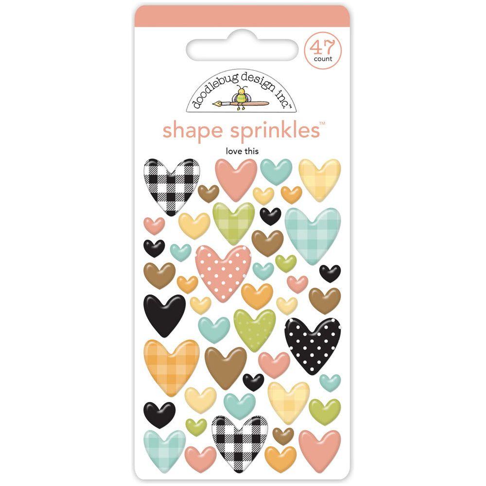 Doodlebug Love This Shape Sprinkles 8617
