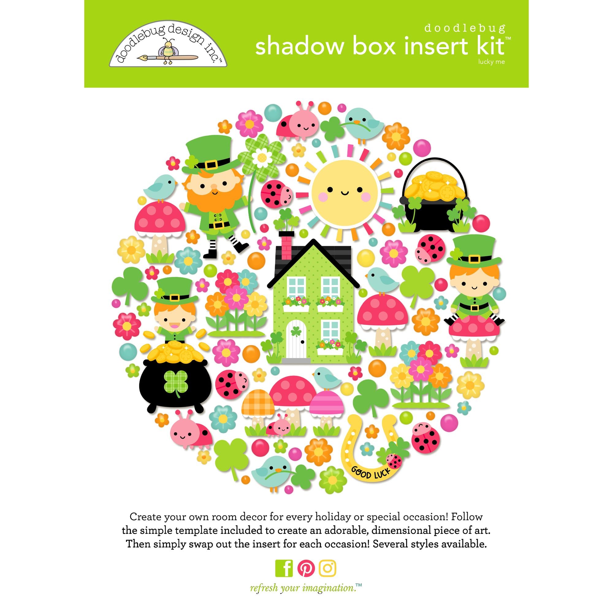 Doodlebug Lucky Me Shadow Box Kit 9050