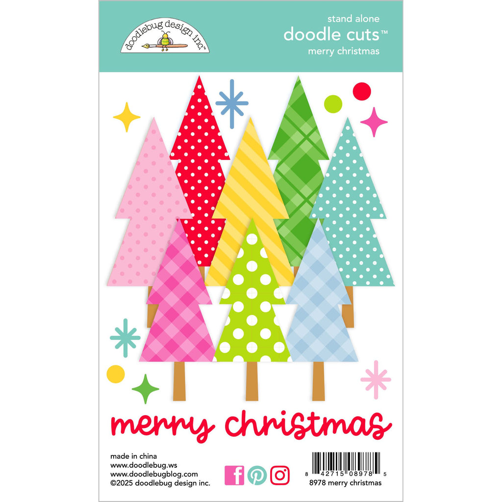 Doodlebug Merry Christmas Doodle Cuts Dies 8978
