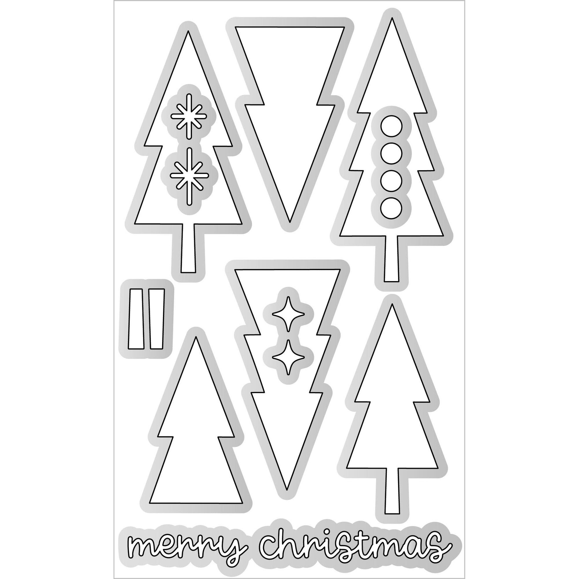 Doodlebug Merry Christmas Doodle Cuts Dies 8978 actual
