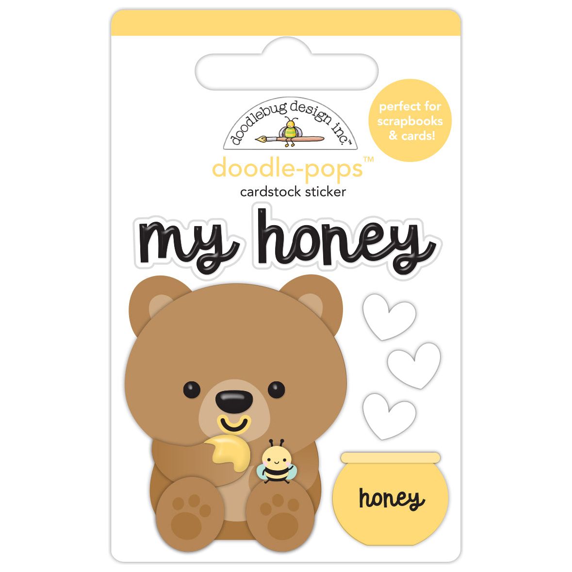 Doodlebug My Honey Doodle-Pops 3D Stickers 8829