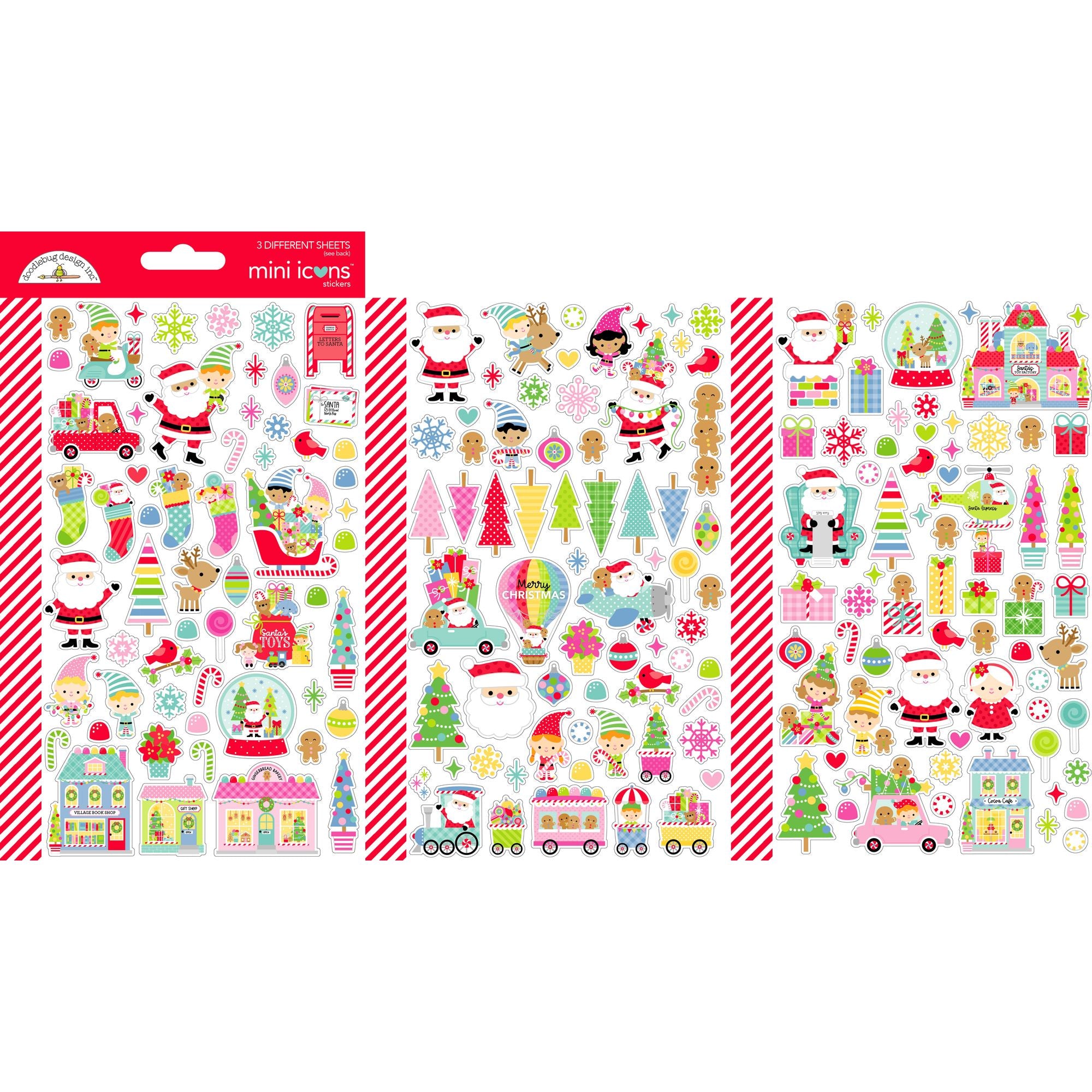 Doodlebug Oh What Fun Mini Icons Stickers 8965