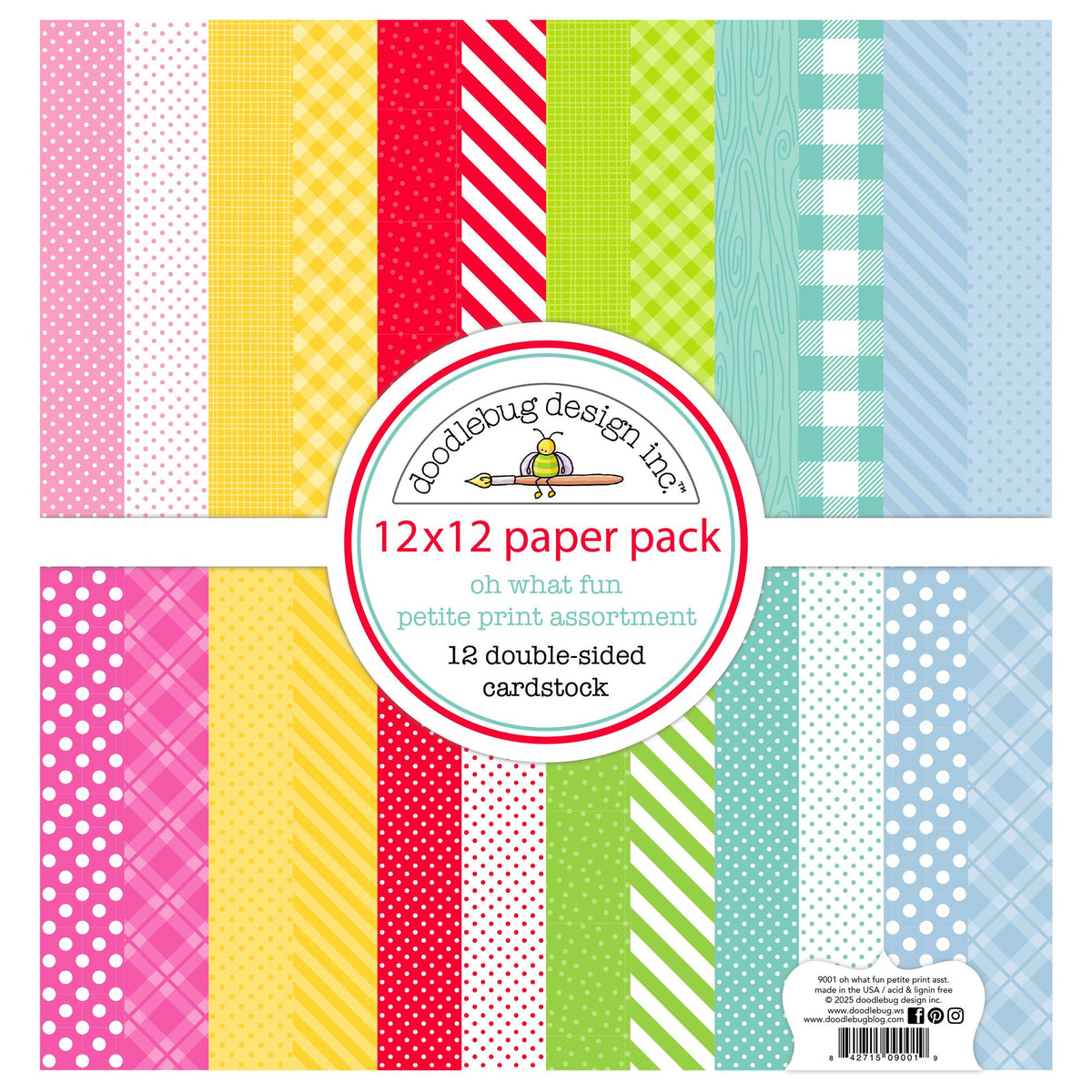 Doodlebug Oh What Fun Petite Prints 12x12 Inch Assortment Pack 9001 ...