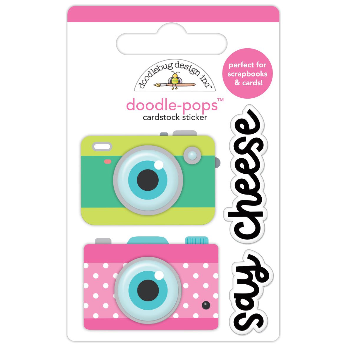 Doodlebug Photo Op Doodle-Pops 3D Stickers 8897