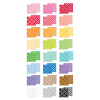Doodlebug Plaid Polka Dot Rainbow Petite Prints 6x8 Inch Paper Pad 9061 individual papers