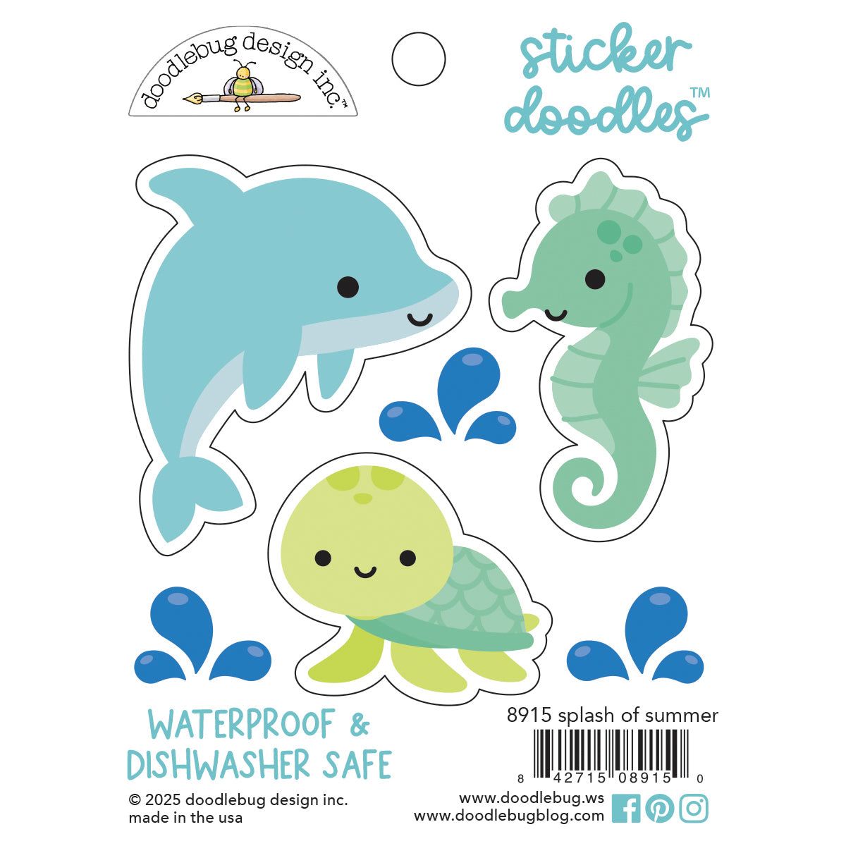 Doodlebug Splash of Summer Sticker Doodles 8915