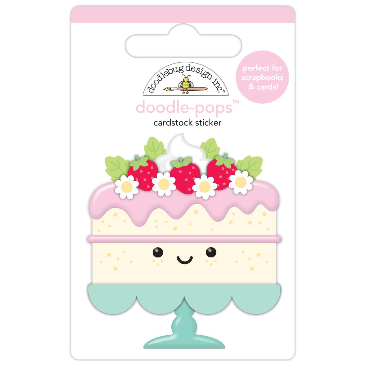Doodlebug Strawberry Shortcake Doodle-Pops 3D Stickers 8861