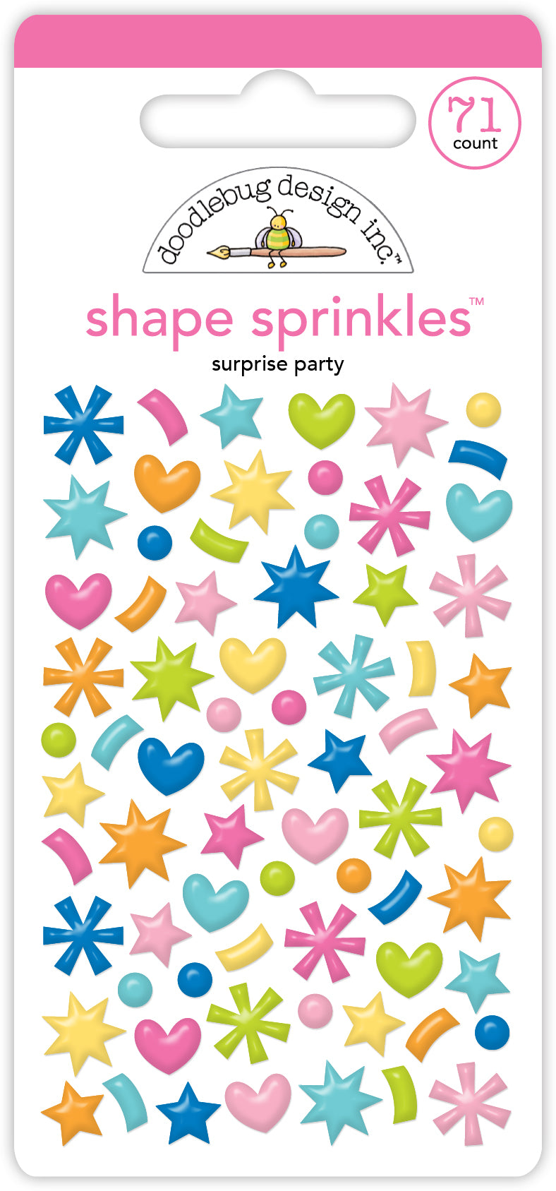 Doodlebug Surprise Party Shape Sprinkles 9126