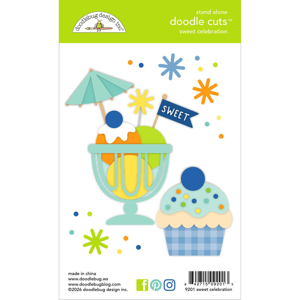 Doodlebug Sweet Celebration Doodle Cuts Dies 9201