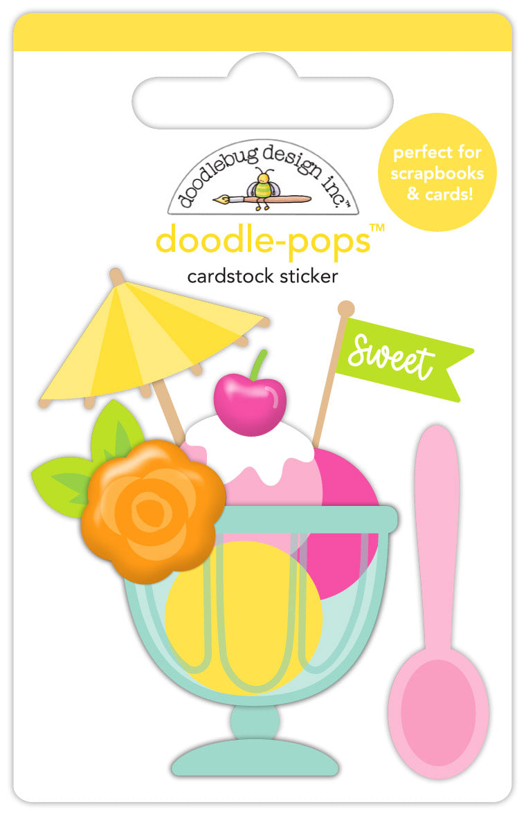 Doodlebug Sweet Celebration Doodle Pops 3D Stickers 9131