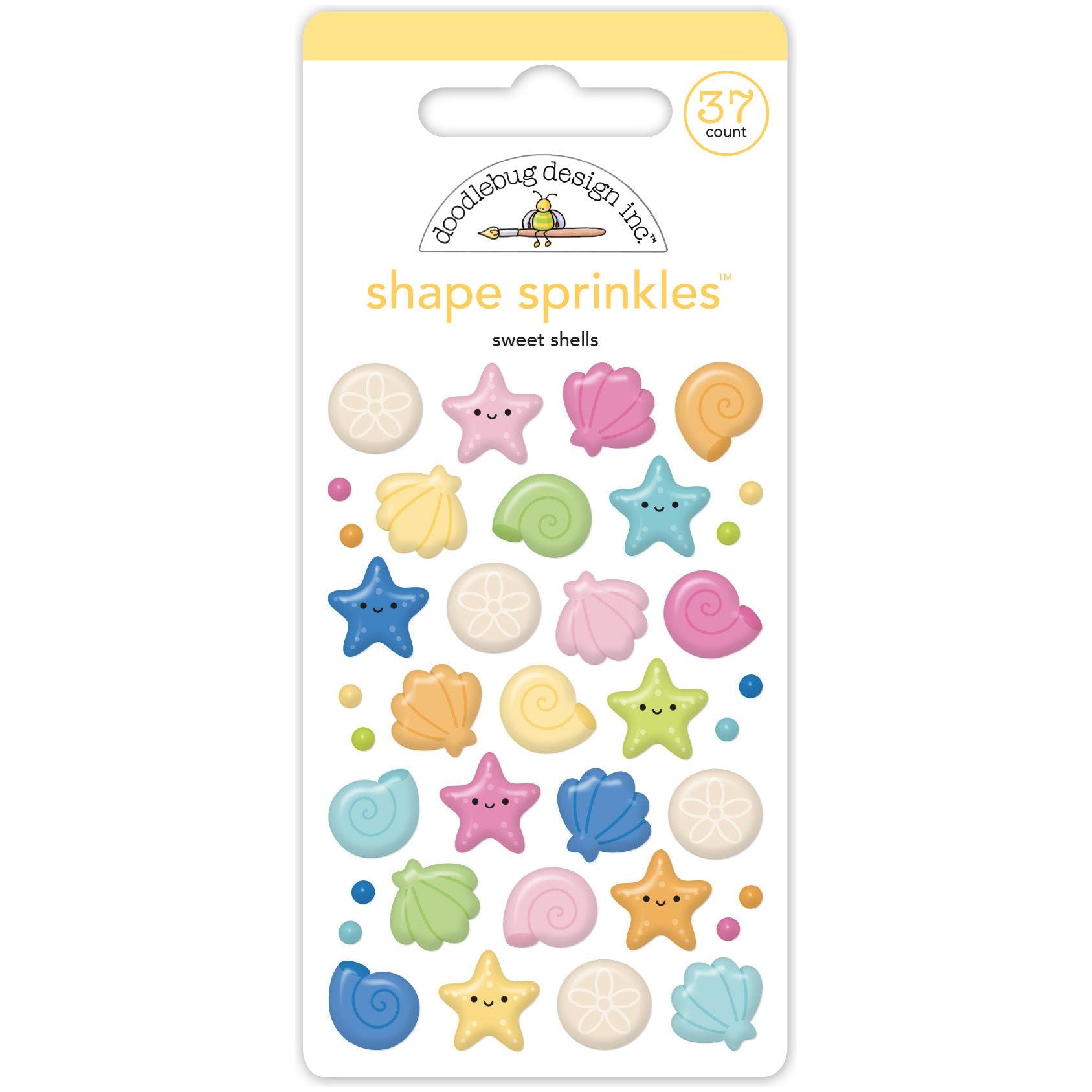 Doodlebug Sweet Shells Shape Sprinkles 8893