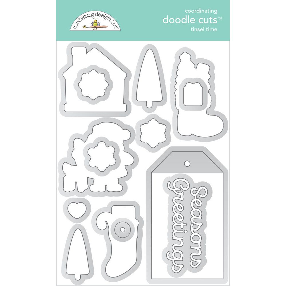 Doodlebug Tinsel Time Doodle Cuts 8744
