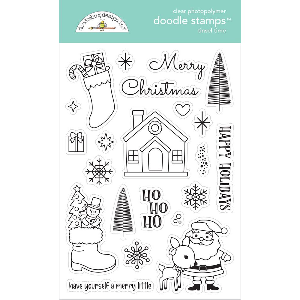 Doodlebug Tinsel Time Doodle Stamps 8743