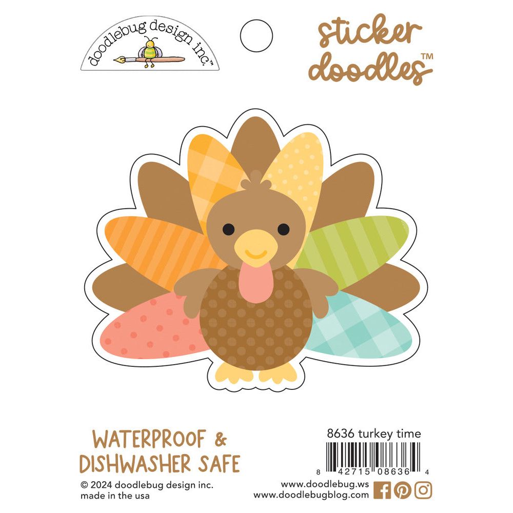 Doodlebug Turkey Time Sticker Doodle 8636