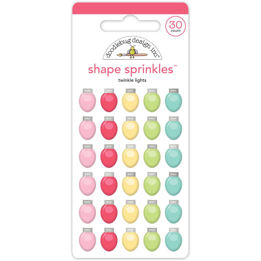 Doodlebug Twinkle Lights Shape Sprinkles 8720