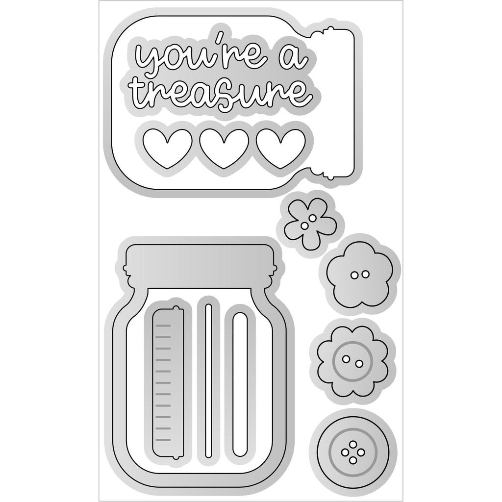 Doodlebug You're a Treasure Doodle Cuts Dies 9088 actual dies
