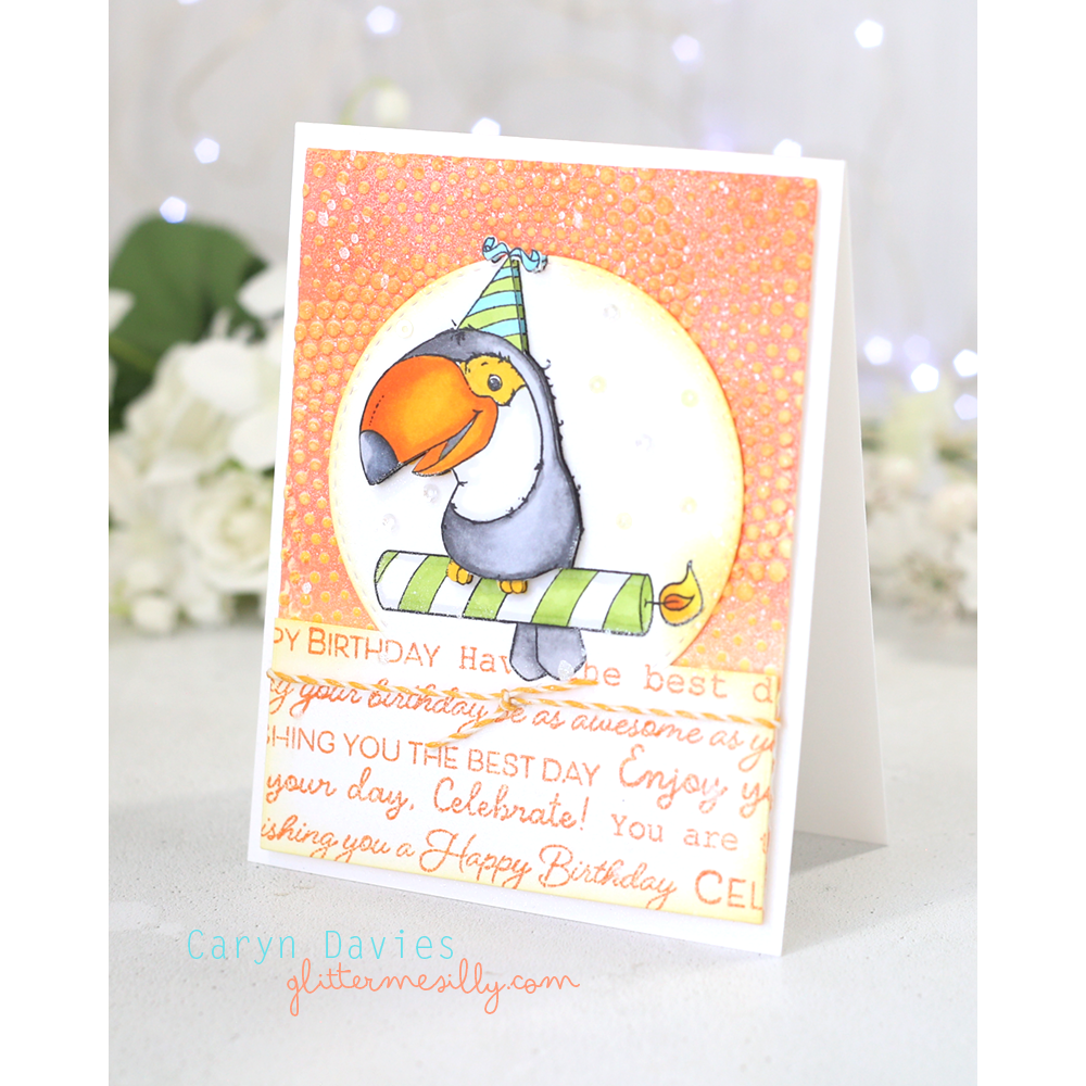 Simon Says Stamp Embossing Folder Dotted Spiral sf477 STAMPtember Birthday Card | color-code:ALT04