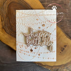 Simon Says Stamp Embossing Folder Draping Lights sf569 Birthday Card