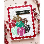Simon Says Stamp Embossing Folder Draping Lights sf569 Christmas Card