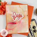 Simon Says Clear Stamps Dreamy Leaves 2042msc Be Bold Hugs Card