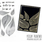 Simon Says Clear Stamps Dreamy Leaves 2042msc Be Bold You Amaze Me Card | color-code:ALT04