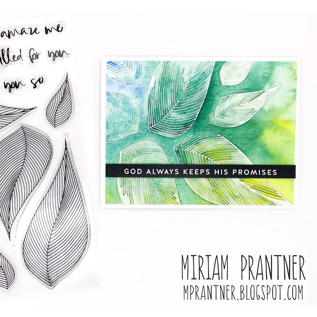 Simon Says Clear Stamps Dreamy Leaves 2042msc Be Bold God Keeps His Promises Card | color-code:ALT05