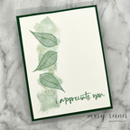 Simon Says Clear Stamps Dreamy Leaves 2042msc Be Bold I Appreciate You Card | color-code:ALT01
