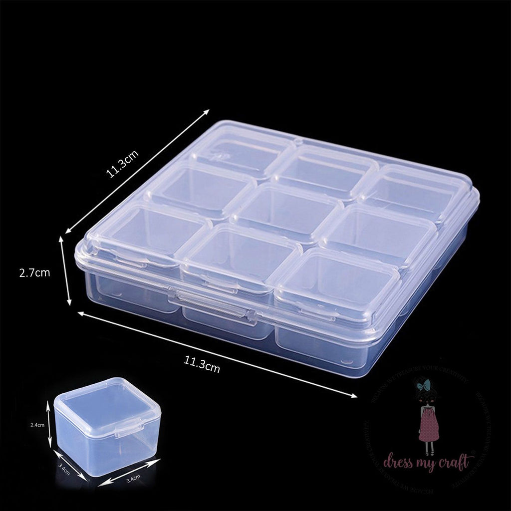 Dress My Craft 9-in-1 Storage Box dmca9080 Measurements Description