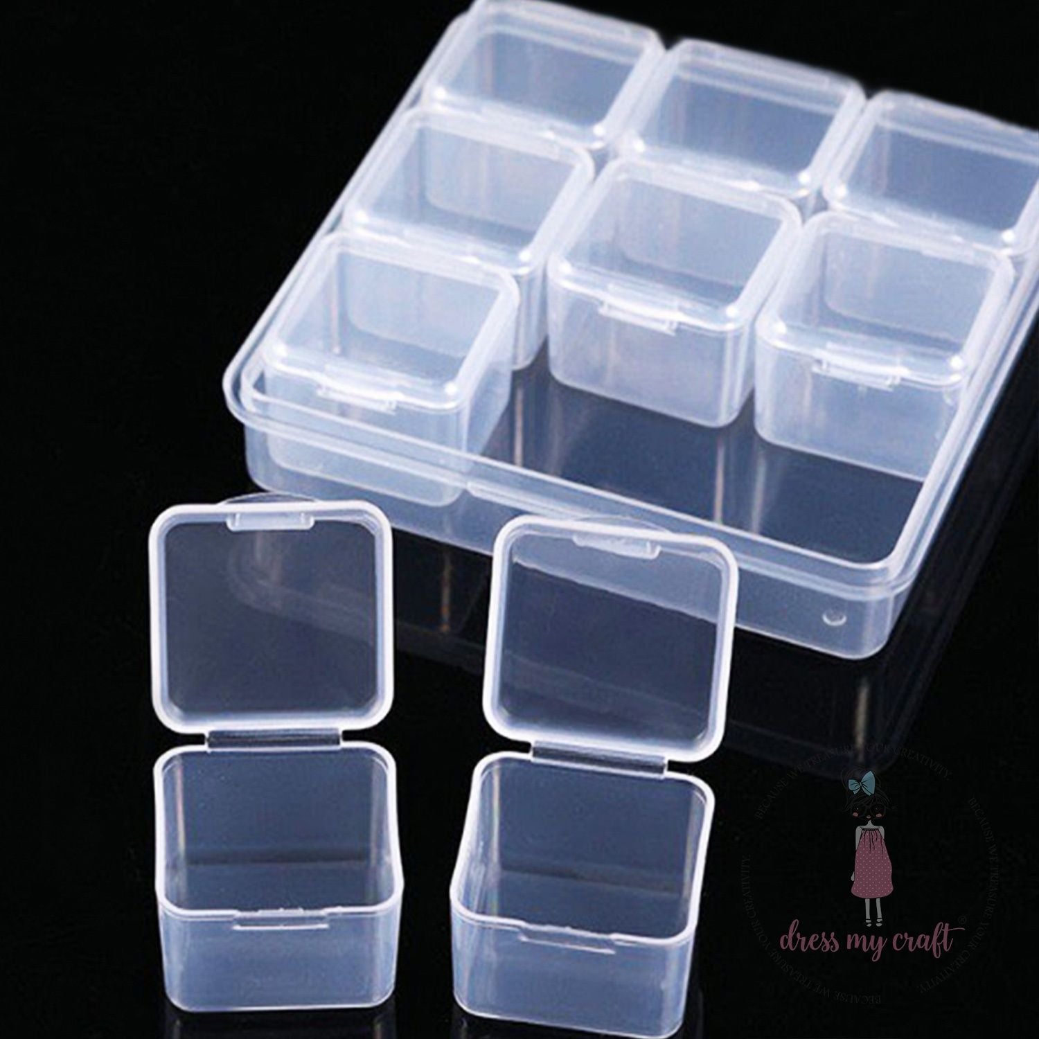 Dress My Craft 9-in-1 Storage Box dmca9080 Two Containers Open Image