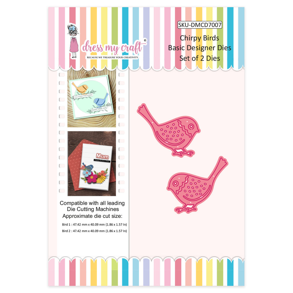 Dress My Craft Chirpy Birds Dies dmcd7007