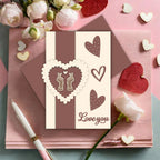 Dress My Craft Korean Love Sign Dies dmcd6963 Love You Card
