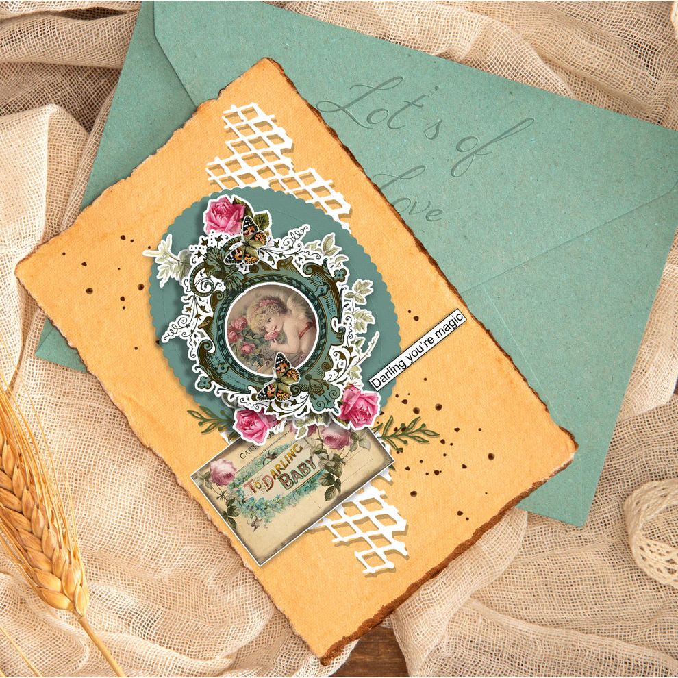 Dress My Craft La Belle Fleur 6 x 6 Paper Pad dmcp6117 Darling You're Magic Card