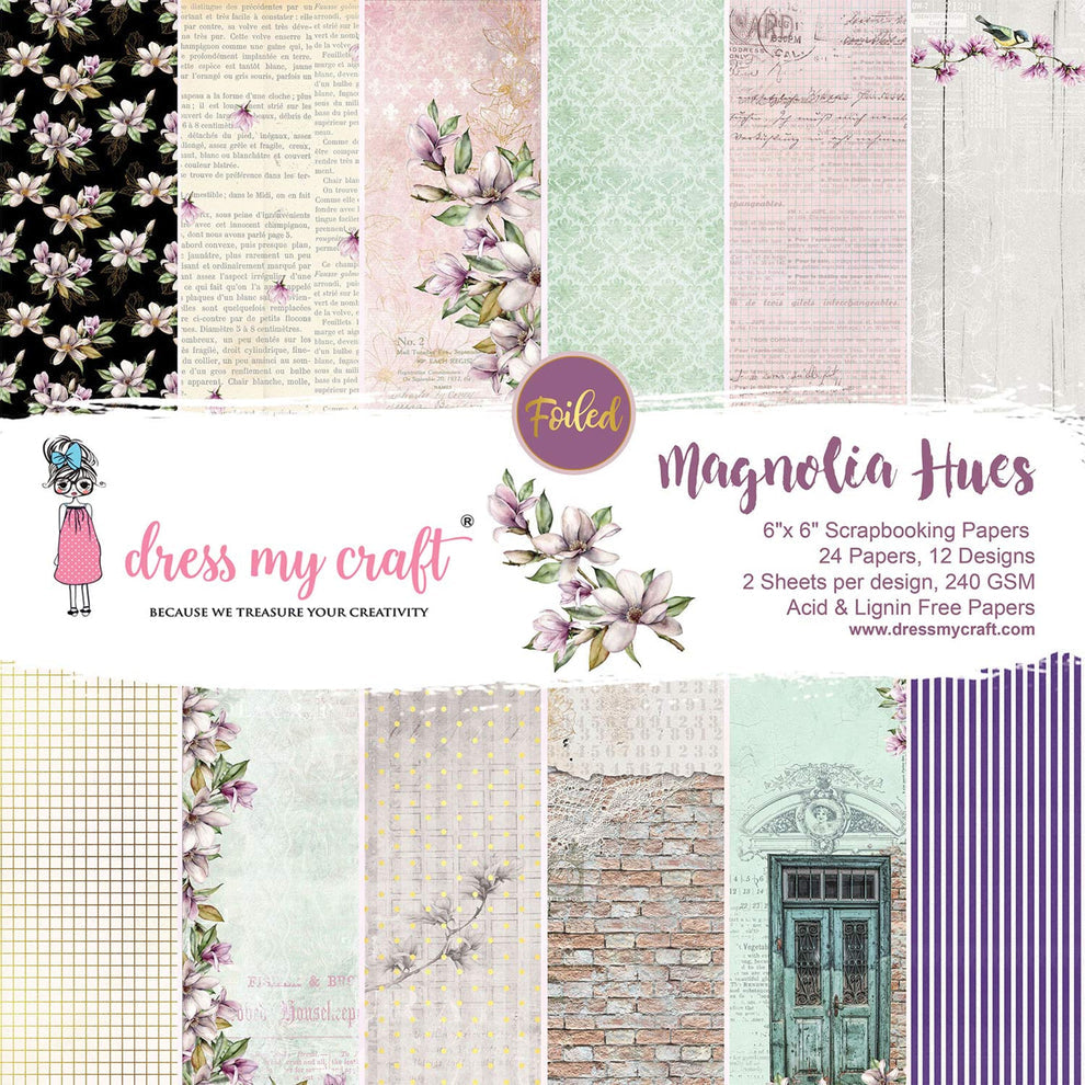 Dress My Craft Magnolia Hues 6 x 6 Paper Pad dmcp5314