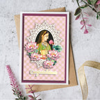 Dress My Craft Oval Lace Frame Dies dmcd7128 Congratulations Card