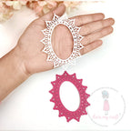 Dress My Craft Oval Lace Frame Dies dmcd7128 Detailed Image