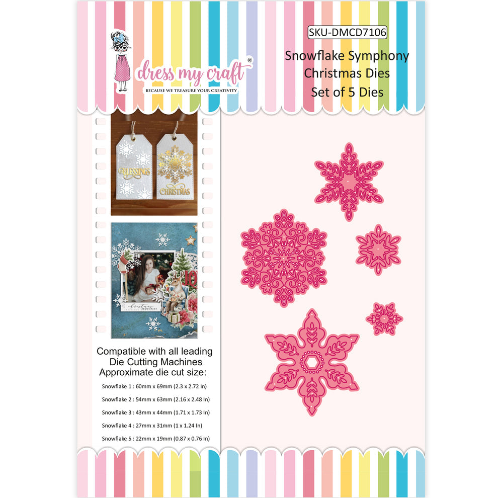 Dress My Craft Snowflake Symphony Dies dmcd7106