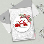 Dress My Craft Snowflake Symphony Dies dmcd7106 Elegant Christmas Card
