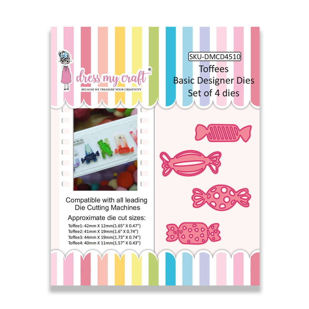 Dress My Craft Toffees Dies dmcd4510