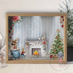 Dress My Craft Winter Wonderland 6 x 6 Paper Pad dmcp7195 Christmas Fireplace Layout