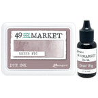 Ranger 49 and Market Dried Fig Dye Ink Pad And Reinker Bundle