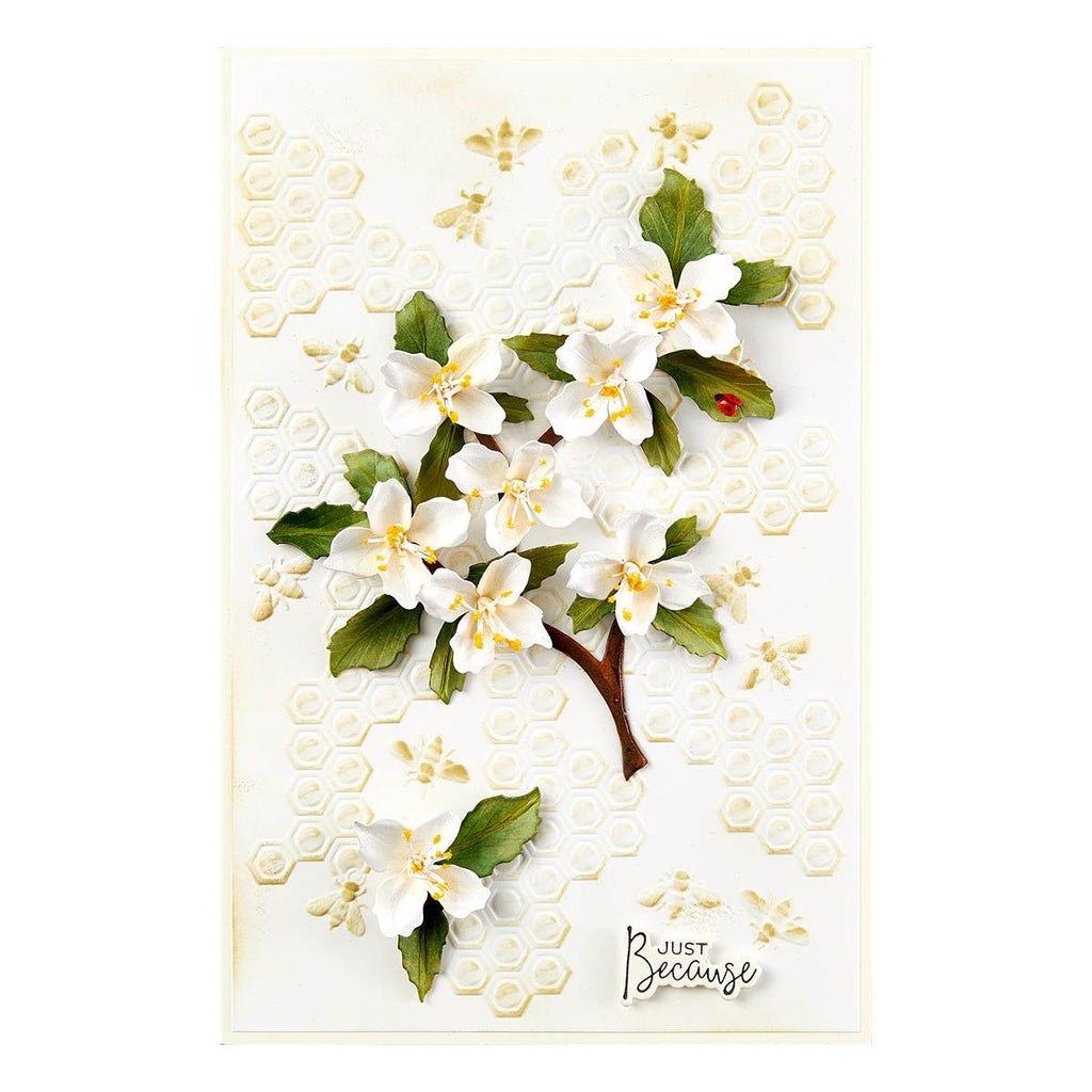 e3d-078 Spellbinders Bee-Cause 3D Embossing Folder just because