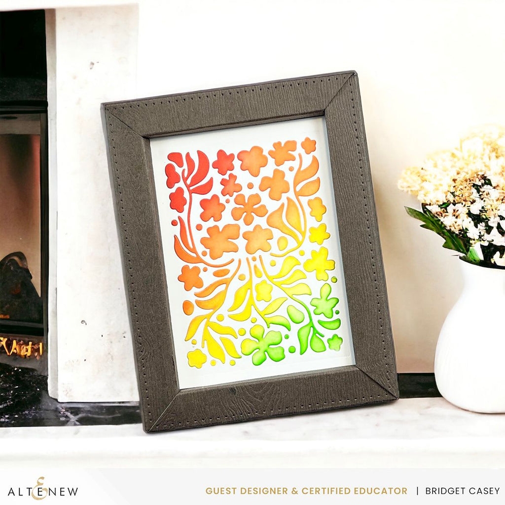 Altenew Zero Waste Fun Little Flowers Die ALT8029 rainbow flowers