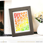 Altenew Zero Waste Fun Little Flowers Die ALT8029 rainbow flowers