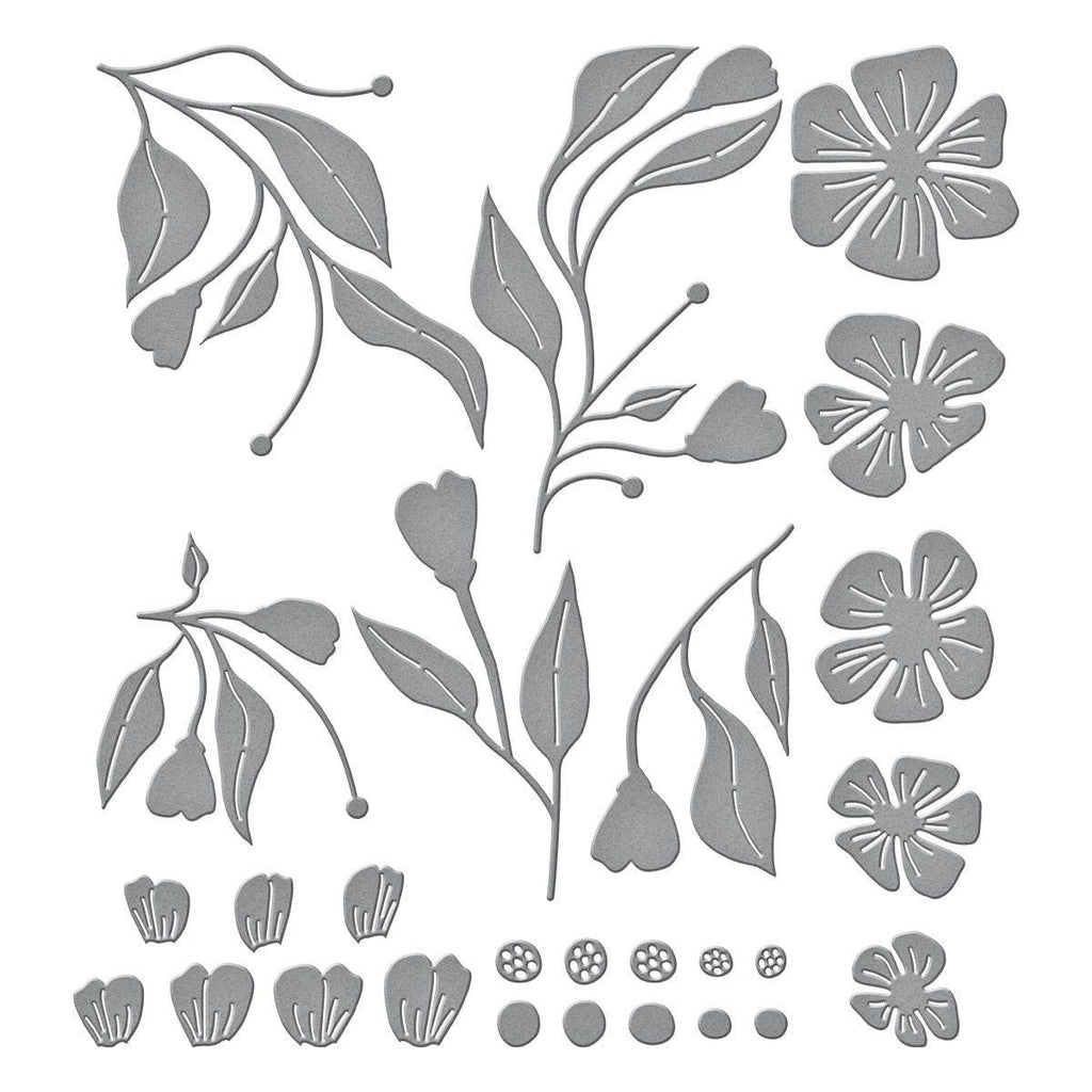 s6-226 Spellbinders Fresh Picked Buttercups Etched Dies