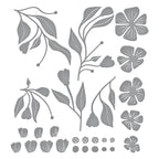 s6-226 Spellbinders Fresh Picked Buttercups Etched Dies